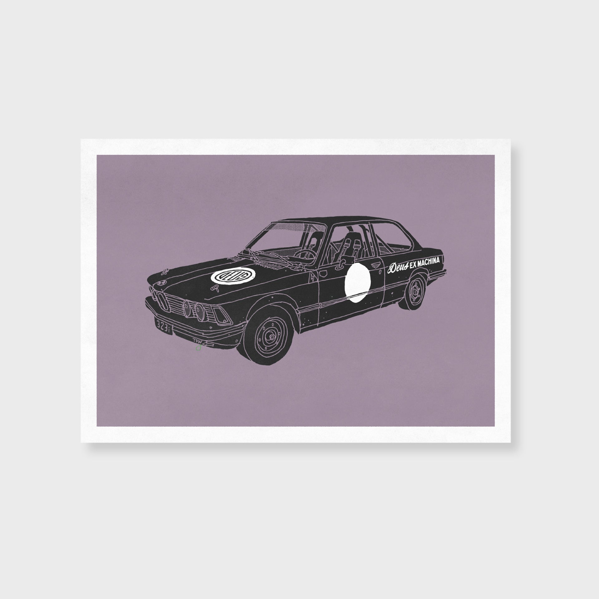 Deus Car Poster Print - A3