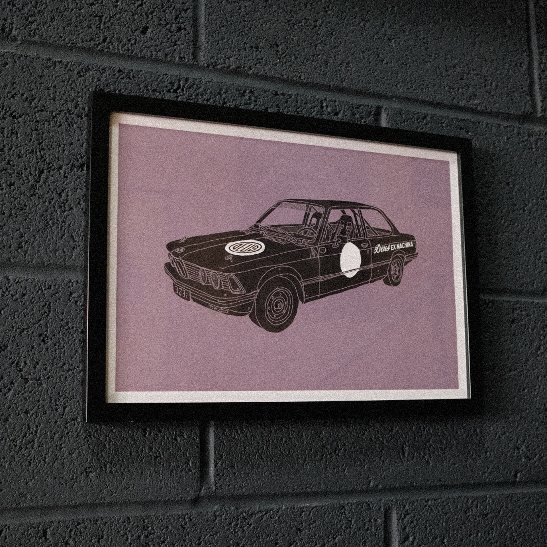 Deus Car Poster Print - A3