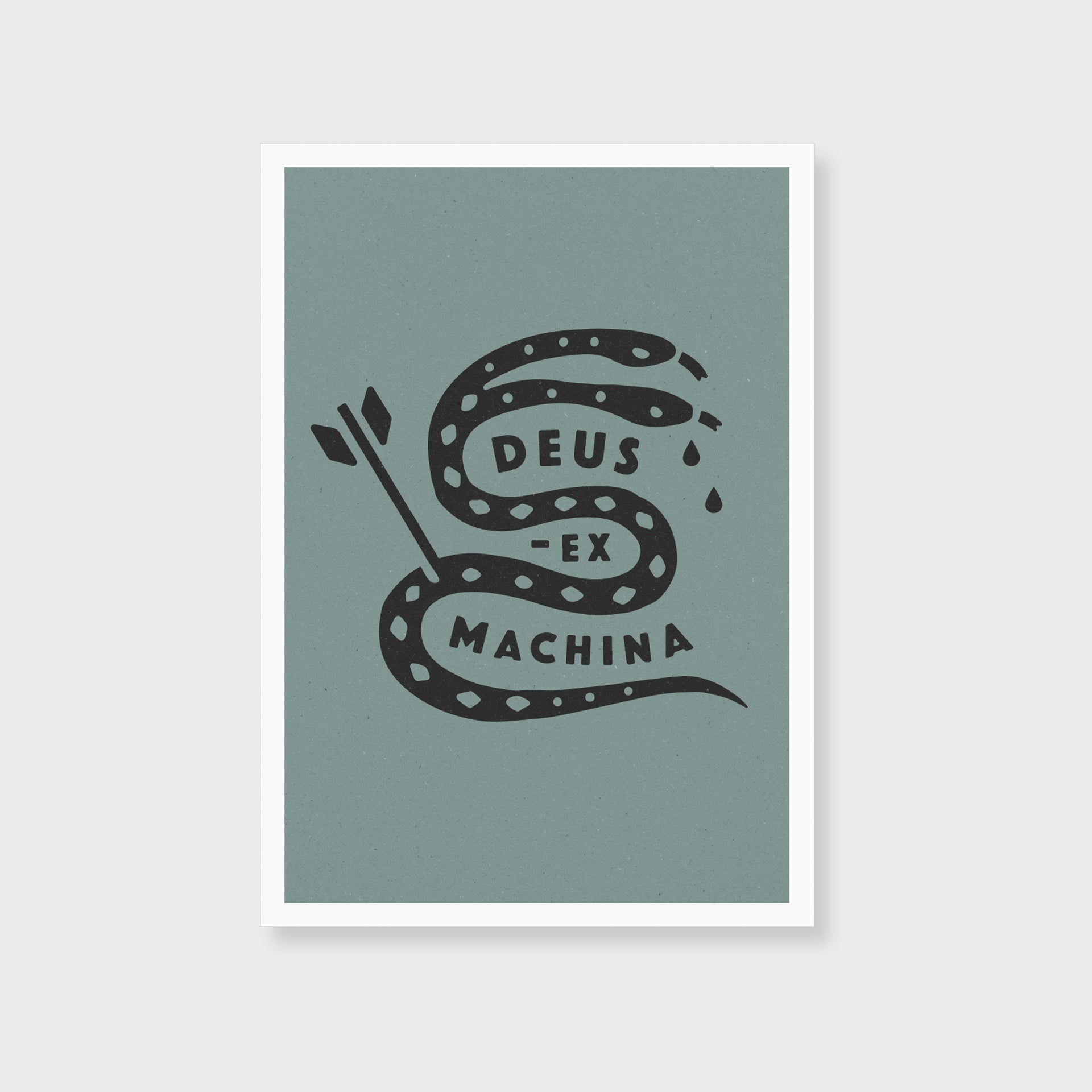 Deus Snake Poster Print - A3