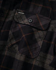 Brixton Bowery Flannel Long Sleeve Shirt - Black/Charcoal