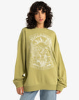 Billabong Womens Ride In Sweatshirt - Avocado