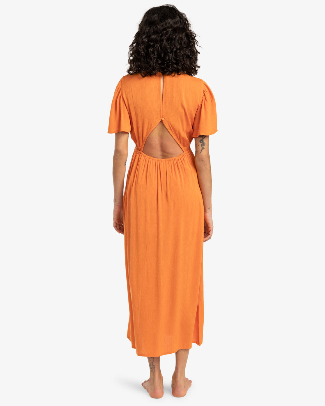 Billabong Womens Jet Set Midi Dress - Dried Mango