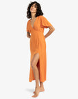 Billabong Womens Jet Set Midi Dress - Dried Mango