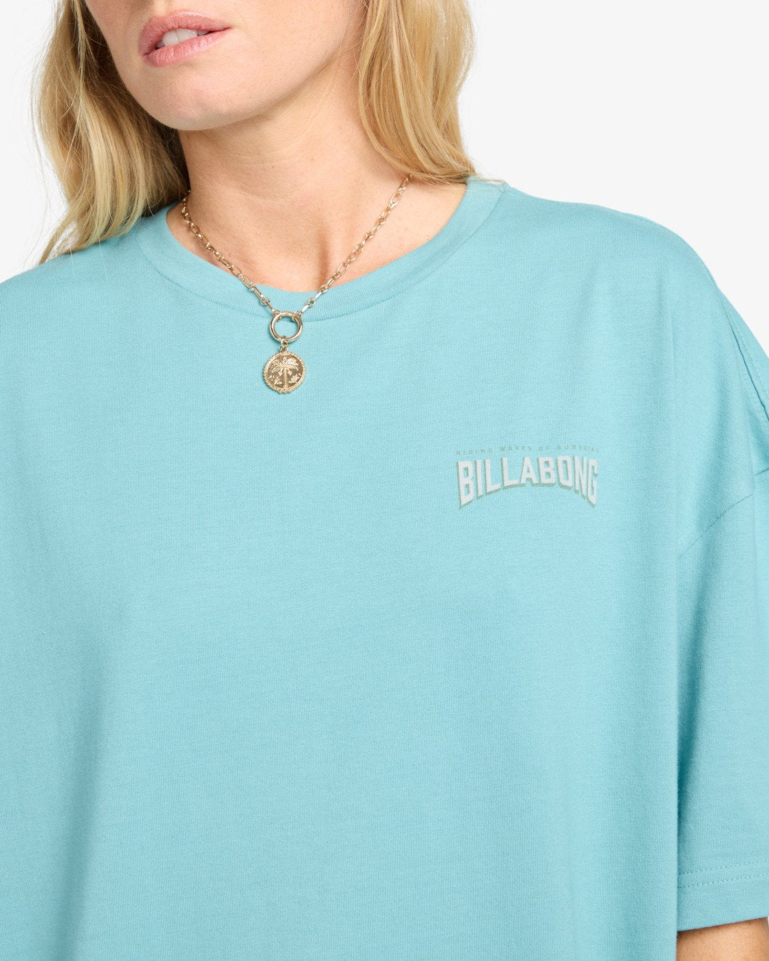 Billabong Womens Reach For Sunshine T-Shirt - Misty Blue