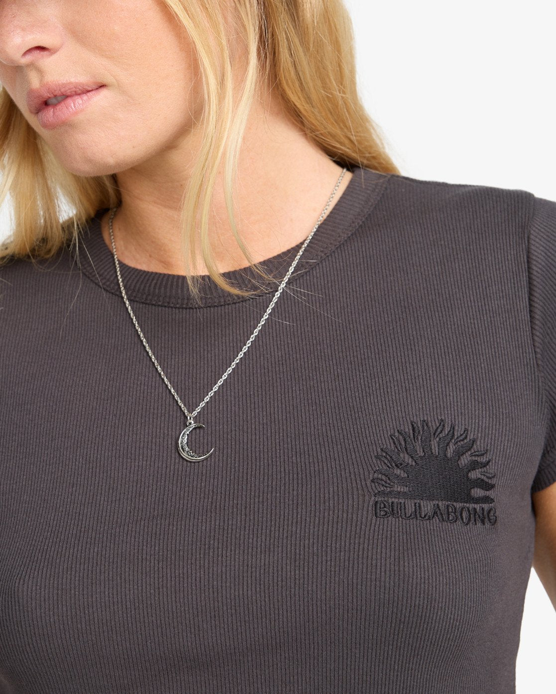 Billabong Womens Low Sun T-Shirt - Off Black - ManGo Surfing
