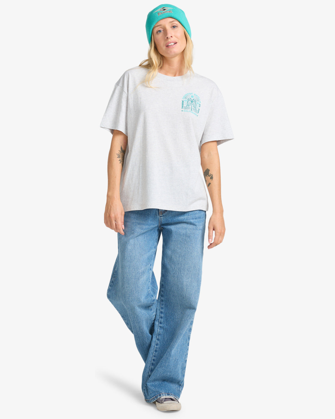 Billabong Womens Always Looking T-Shirt - Light Grey Heather