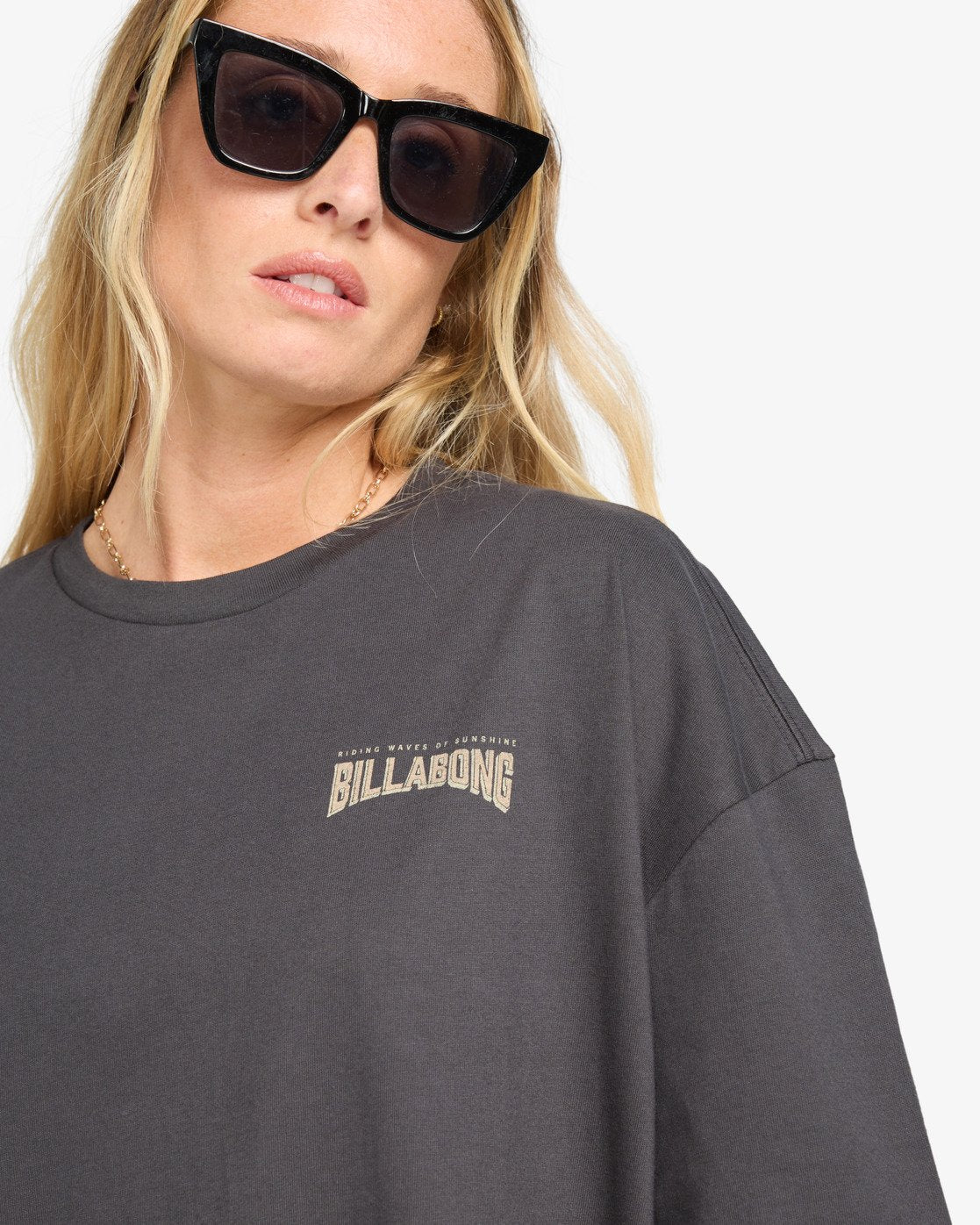 Billabong Womens Paradise Sunkiss T-Shirt - Off Black - ManGo Surfing