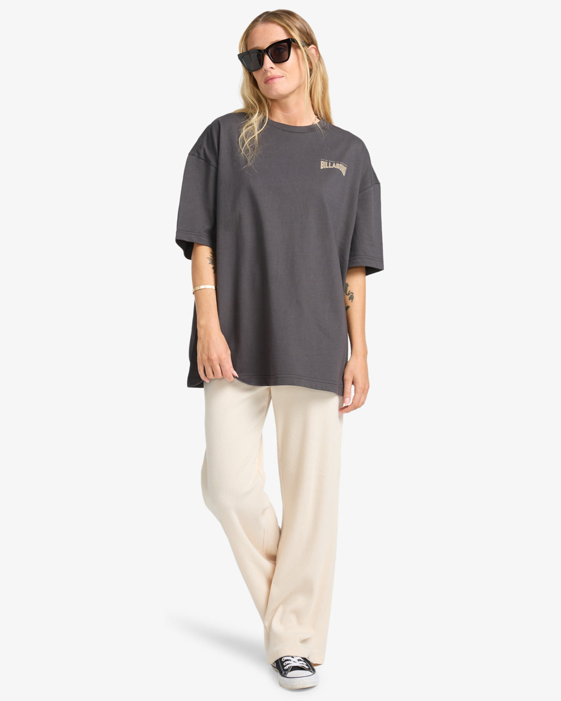 Billabong Womens Paradise Sunkiss T-Shirt - Off Black - ManGo Surfing