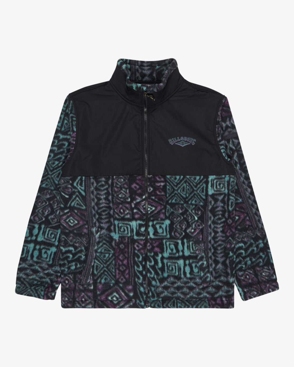 Billabong Mens Boundary Re-Issue Half Zip Mock Neck Fleece - Multi