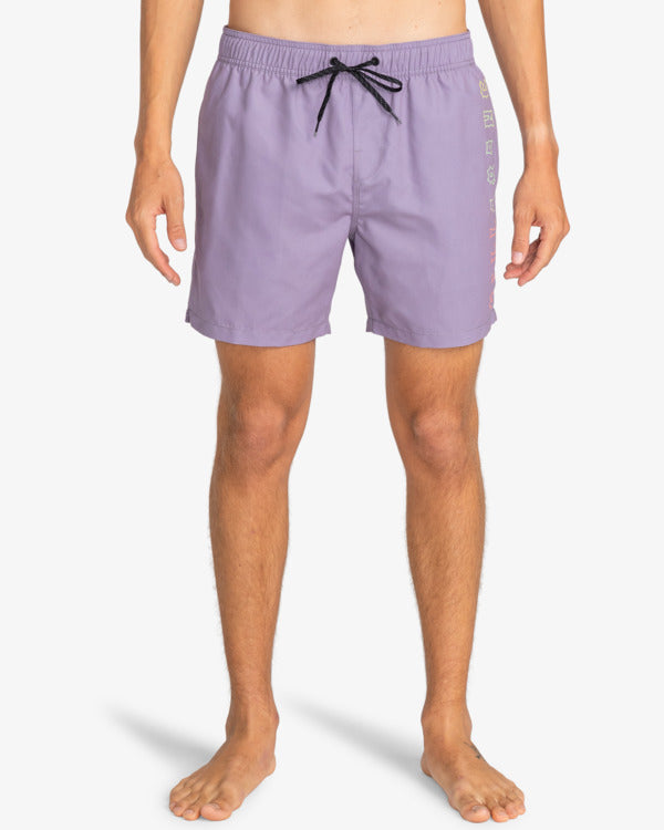 Billabong Mens All Day Heritage Layback 16&quot; Swim Shorts - Grey Violet