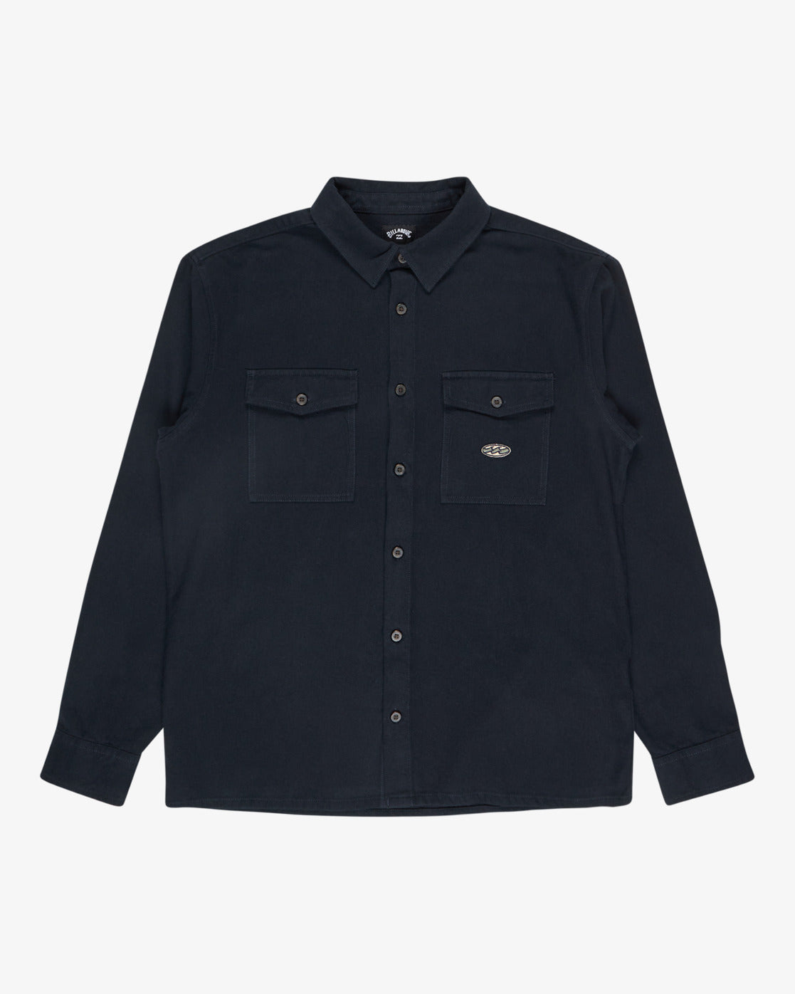 Billabong Mens Del Mar Flannel Long Sleeve Shirt - Dark Navy