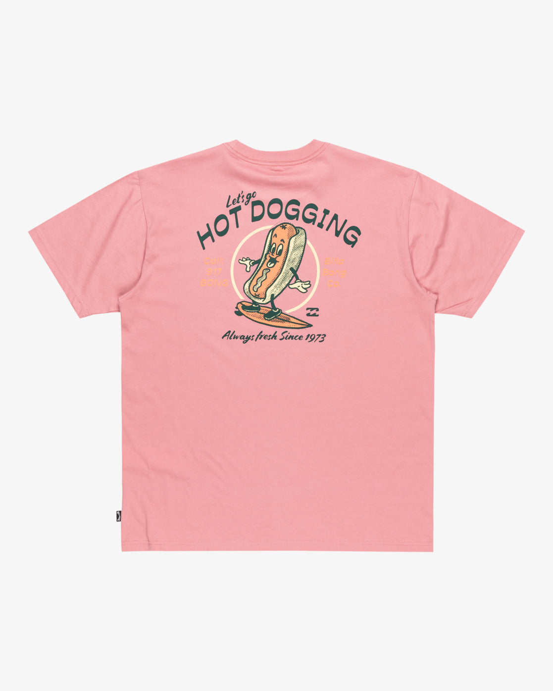 Billabong Mens Lunch Break T-Shirt - Dusty Pink