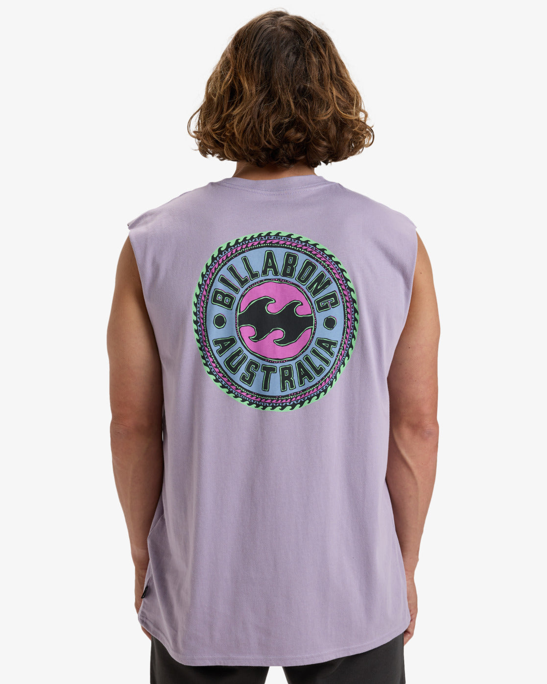 Billabong Mens Venice Muscle Tank T-Shirt - Light Purple