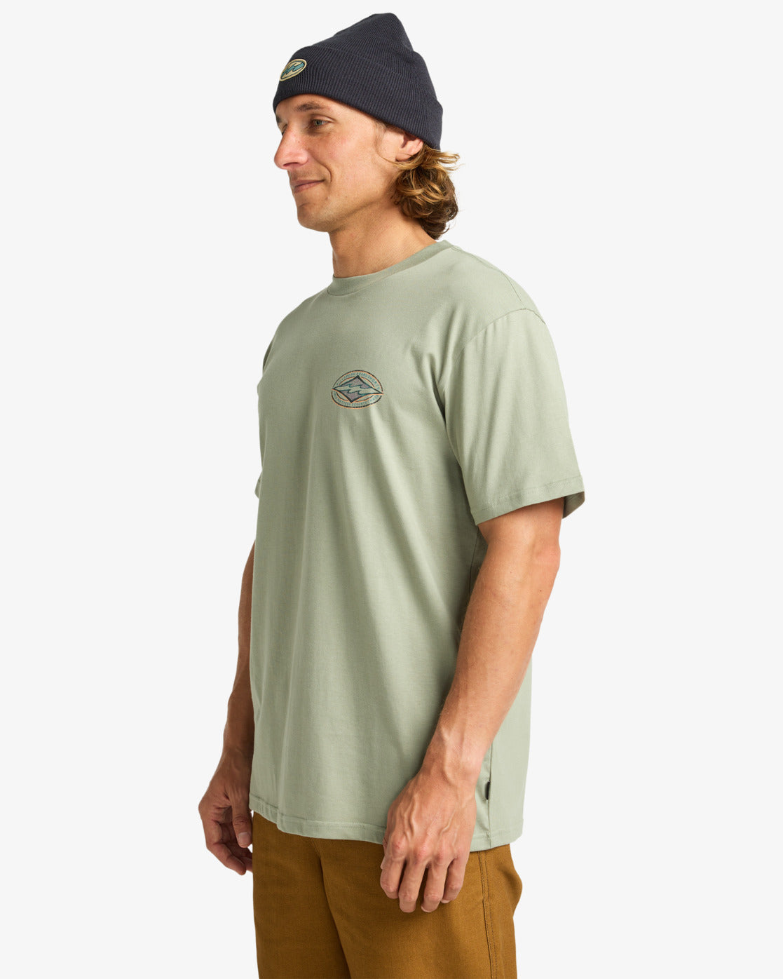 Billabong Mens Diamond Vision T-Shirt - Grey Green - ManGo Surfing