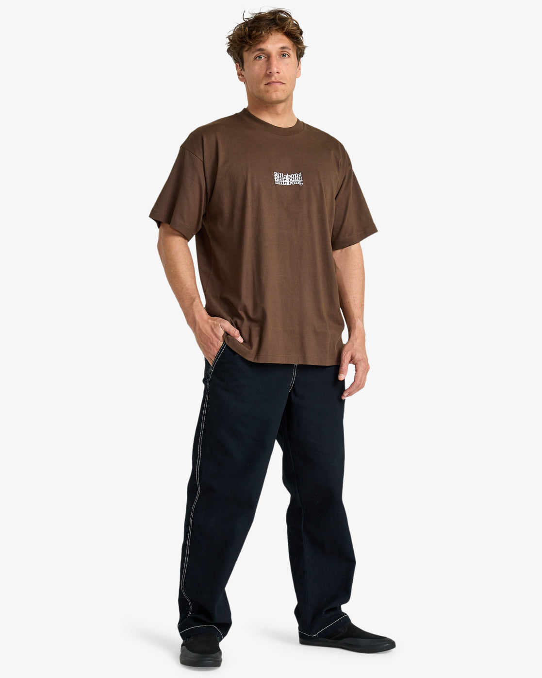 Billabong Mens Triple Mogul OG T-Shirt - Dark Cedar - ManGo Surfing