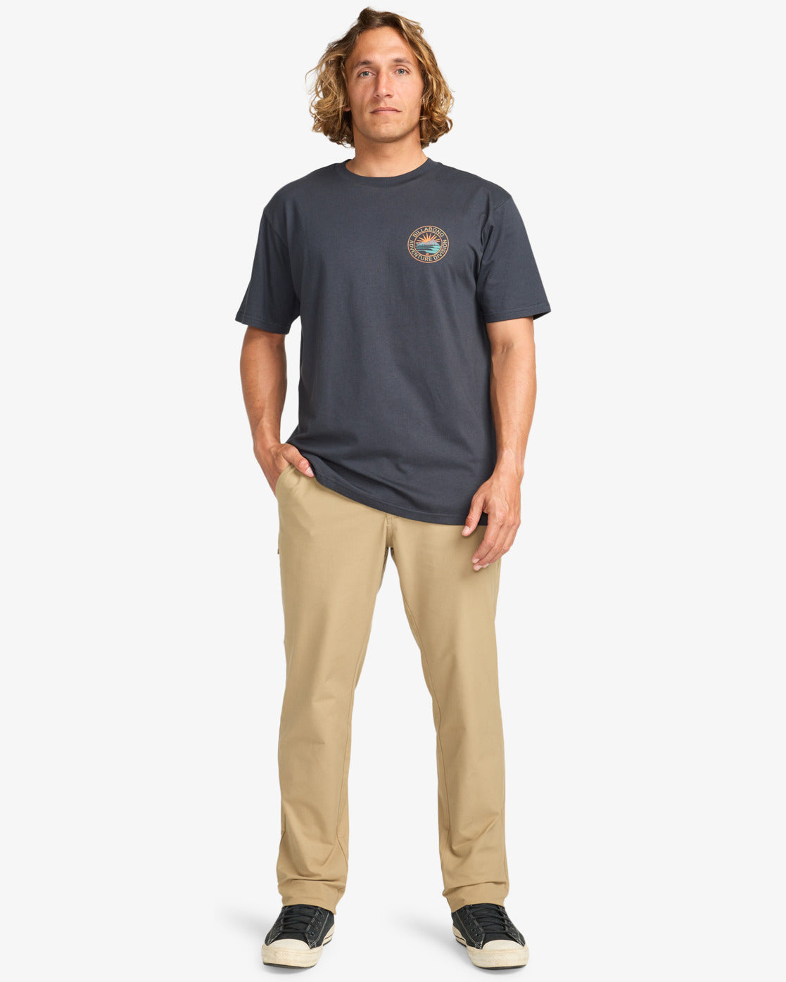 Billabong Mens Rockies T-Shirt - Dark Navy - ManGo Surfing