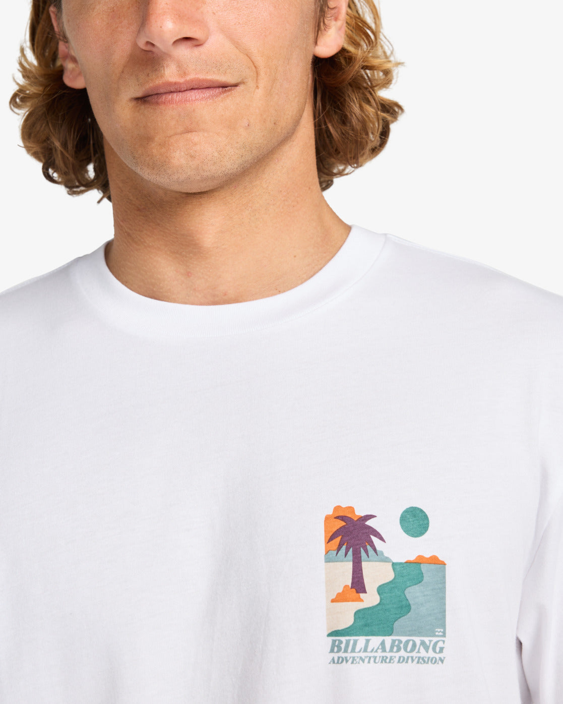 Billabong Mens Sundown T-Shirt - White - ManGo Surfing