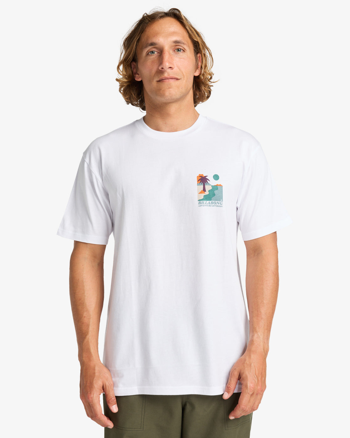 Billabong Mens Sundown T-Shirt - White - ManGo Surfing