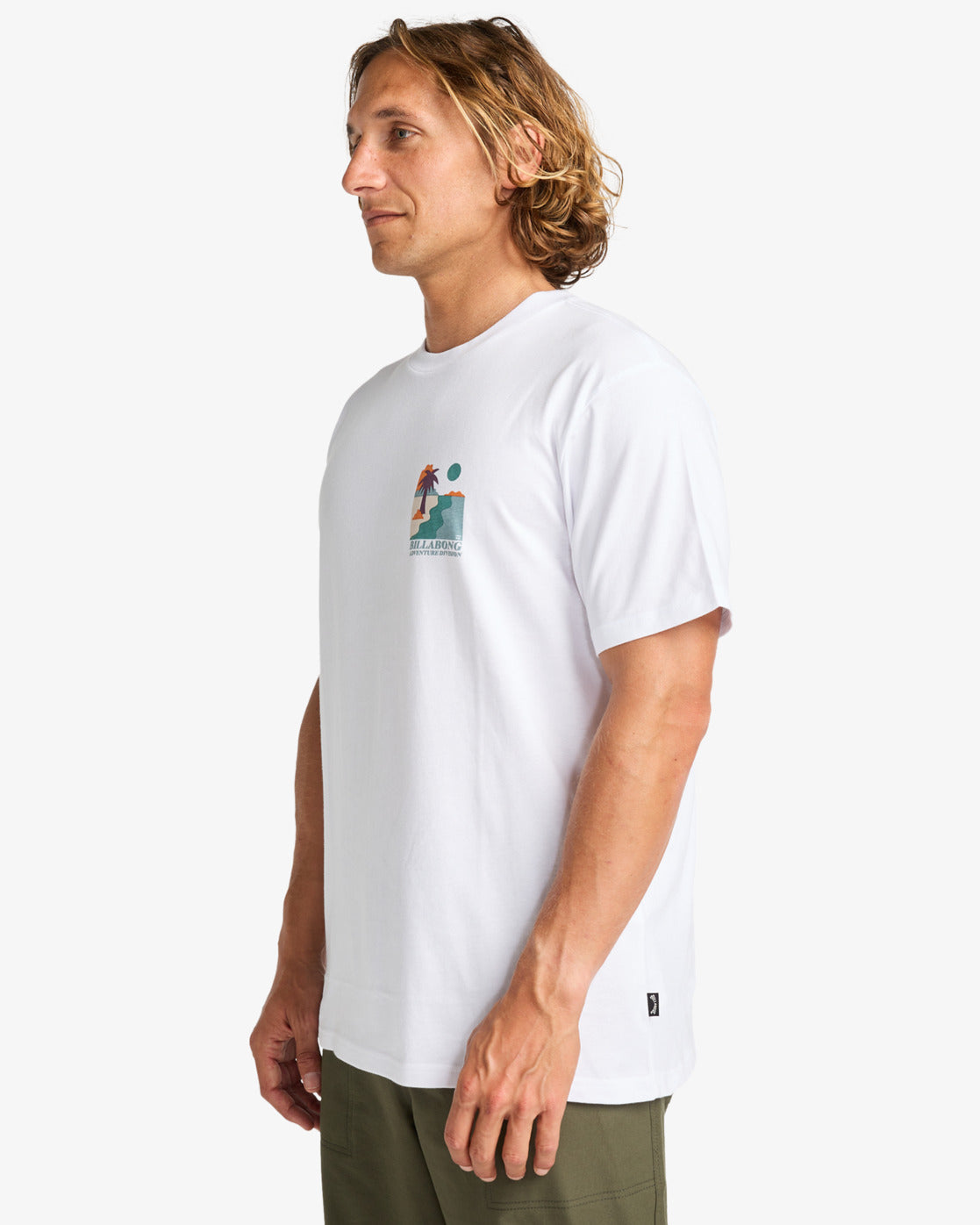 Billabong Mens Sundown T-Shirt - White - ManGo Surfing