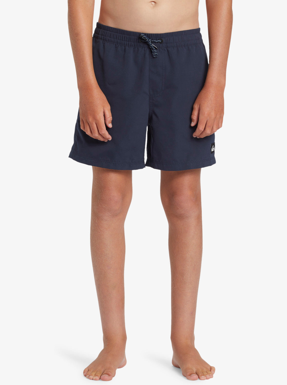 Quiksilver Boys Everyday Solid 14&quot; Swim Shorts (8-16 Yrs) - Dark Navy - ManGo Surfing