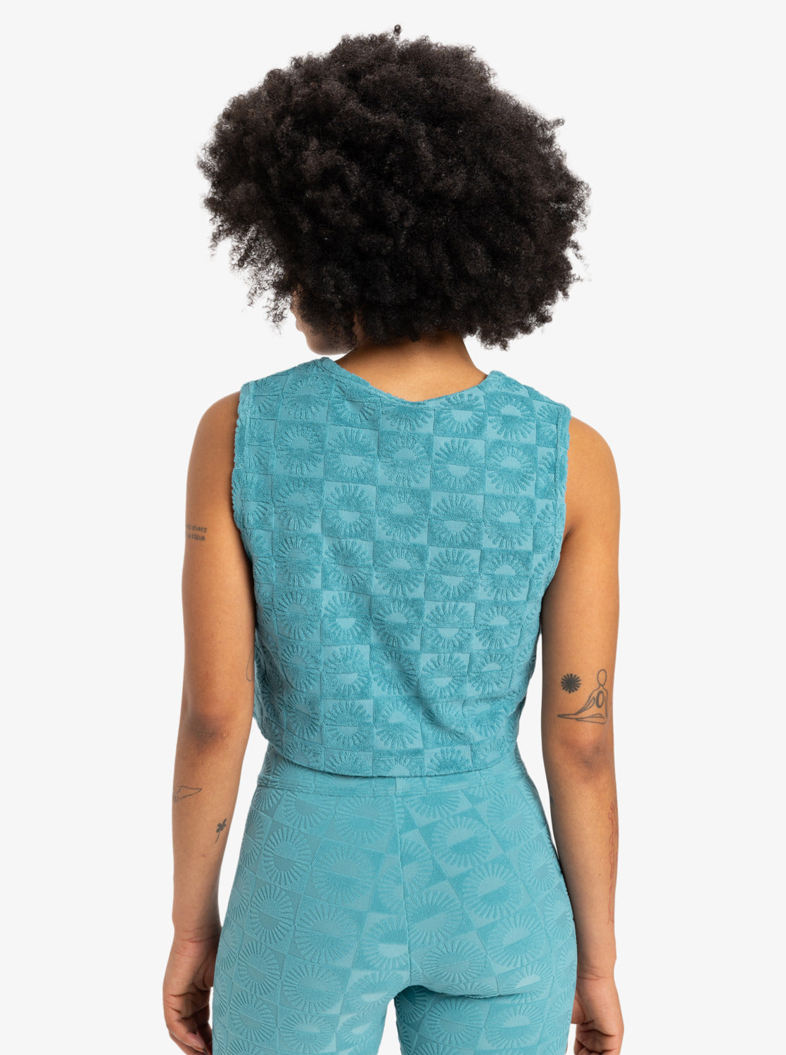 Quiksilver Womens The Wine Tank Crop Top - Brittany Blue - ManGo Surfing