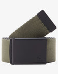 Quiksilver Mens The Jam Webbing Belt - One Size - Black/Black - ManGo Surfing