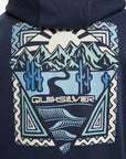 Quiksilver Mens Graphic Hoodie - Dark Navy