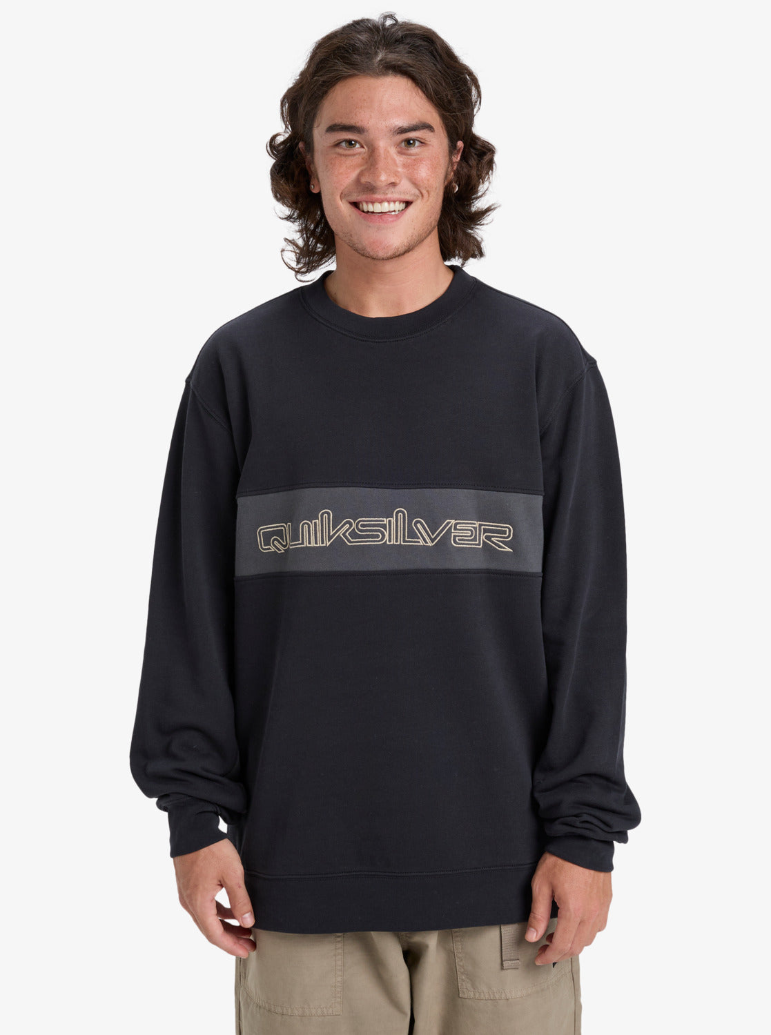 Quiksilver Mens CB Sweatshirt - Black