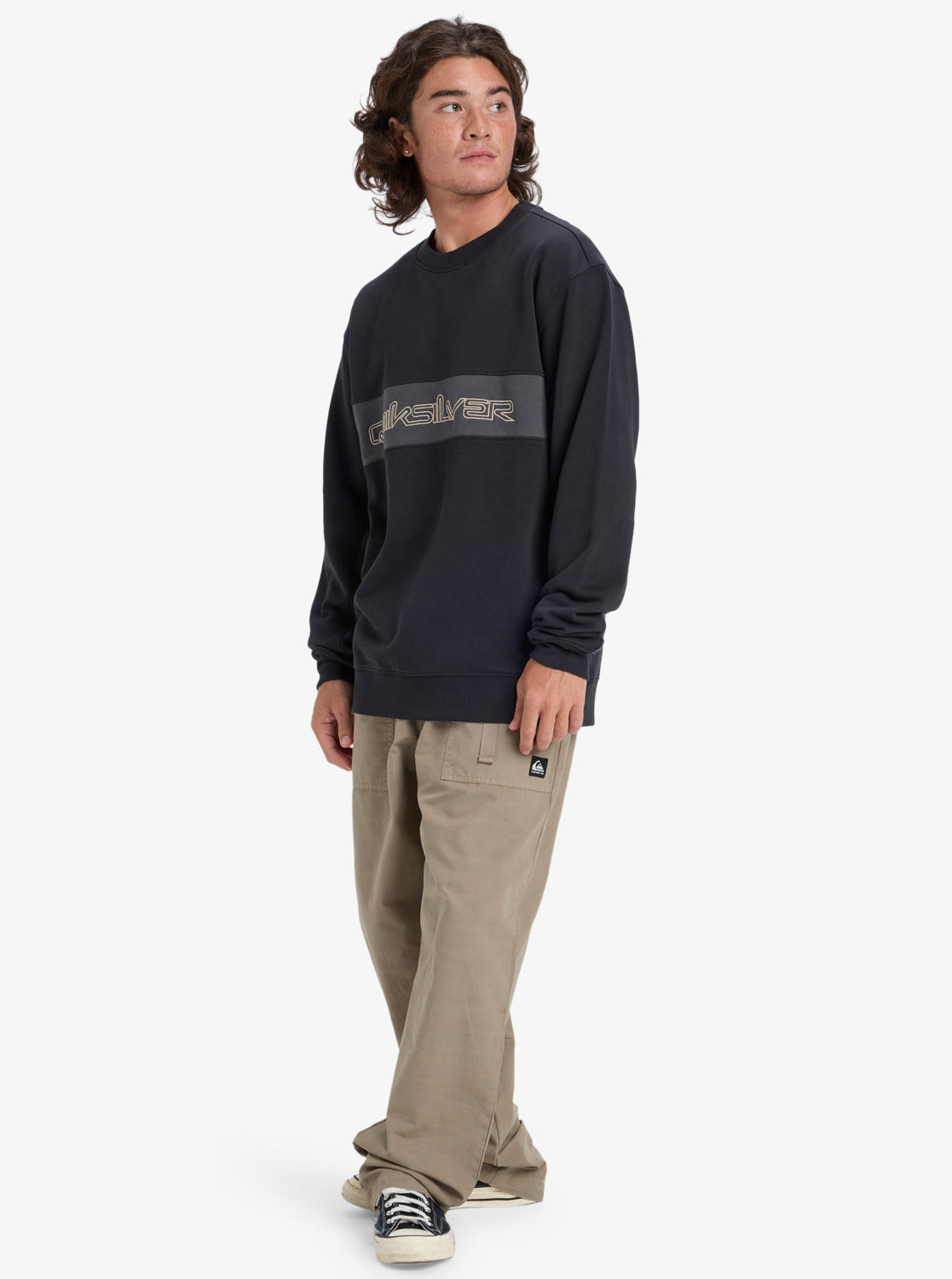 Quiksilver Mens CB Sweatshirt - Black