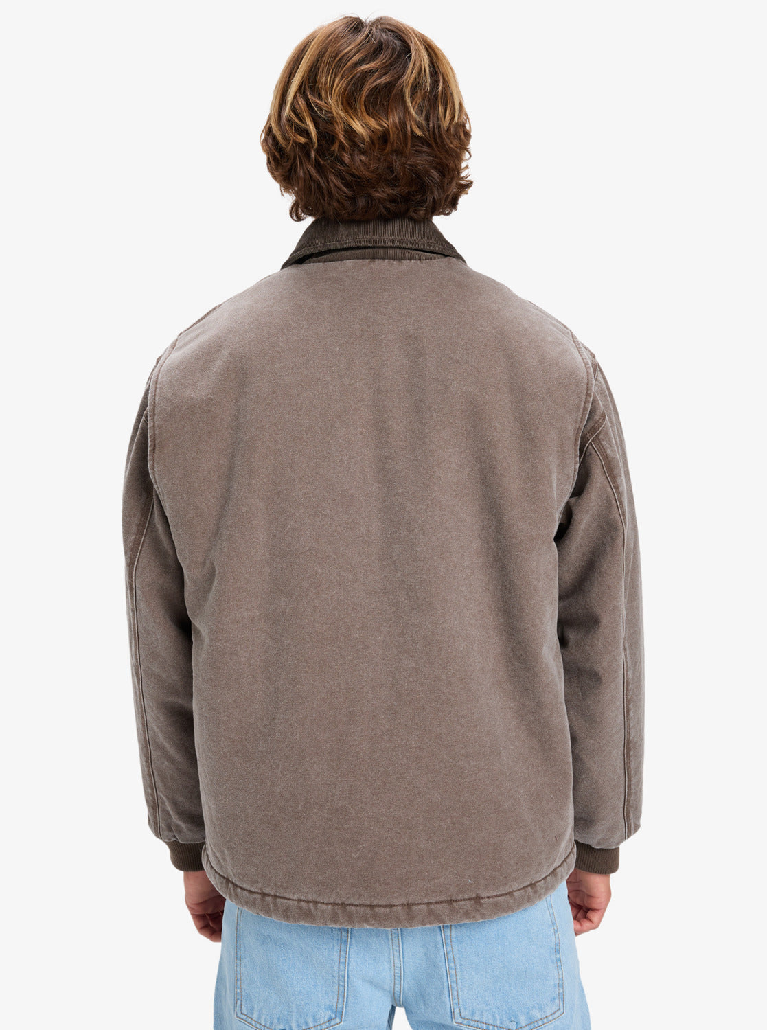 Quiksilver Mens Shaper Pad Workwear Jacket - Chocolate Brown