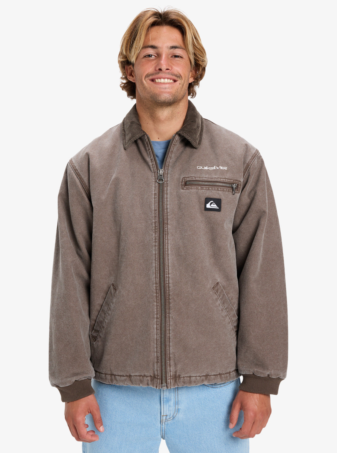 Quiksilver Mens Shaper Pad Workwear Jacket - Chocolate Brown