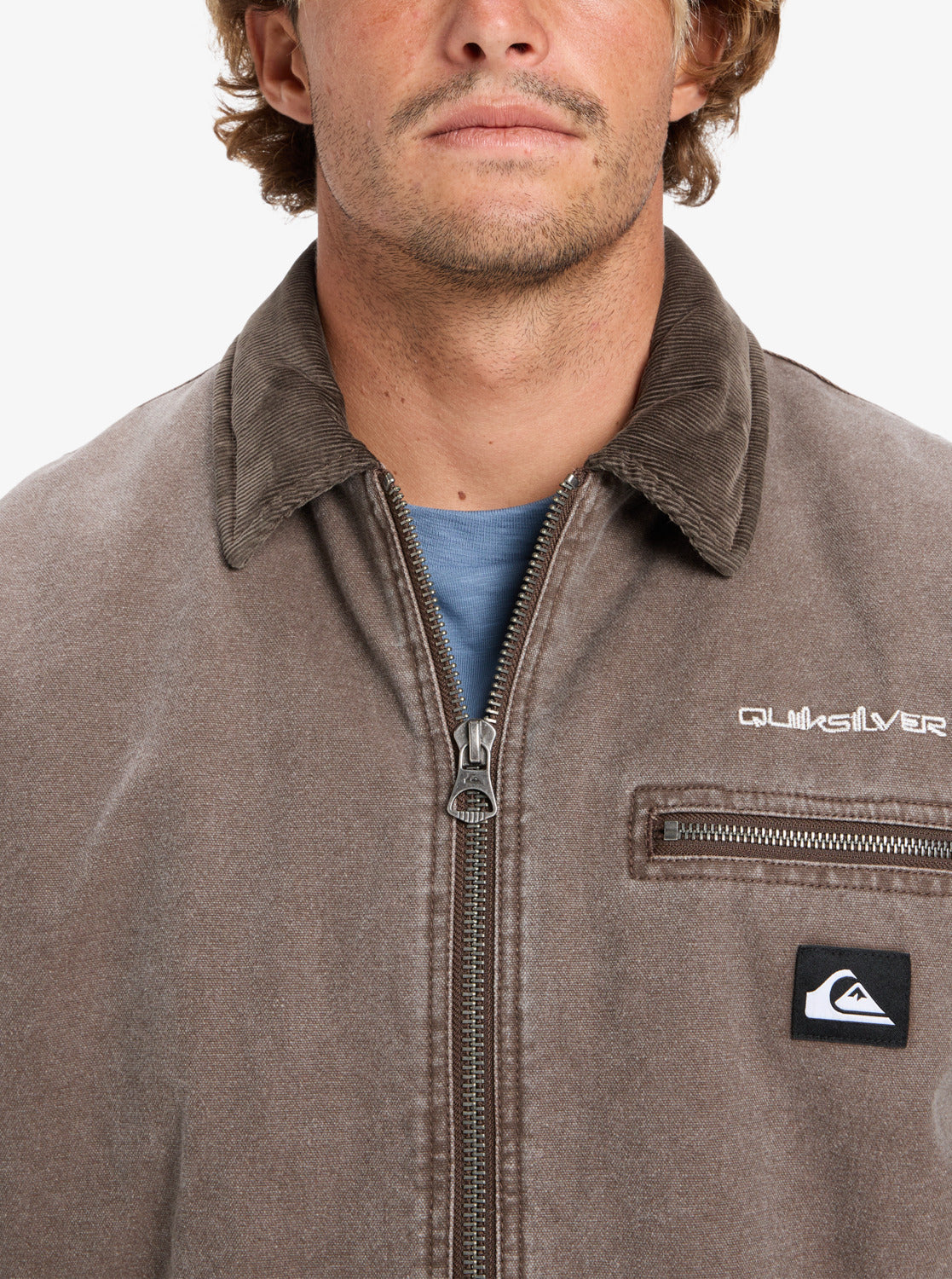 Quiksilver Mens Shaper Pad Workwear Jacket - Chocolate Brown