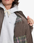 Quiksilver Mens Shaper Pad Workwear Jacket - Chocolate Brown