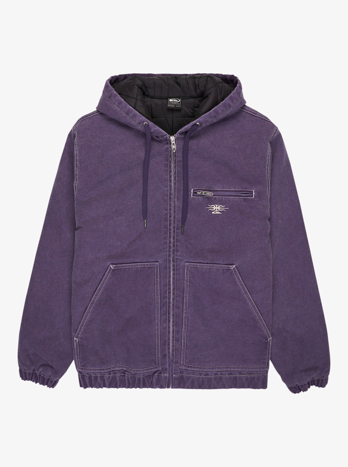 Quiksilver Mens Straight Out Mercury Street Jacket - Purple Velvet