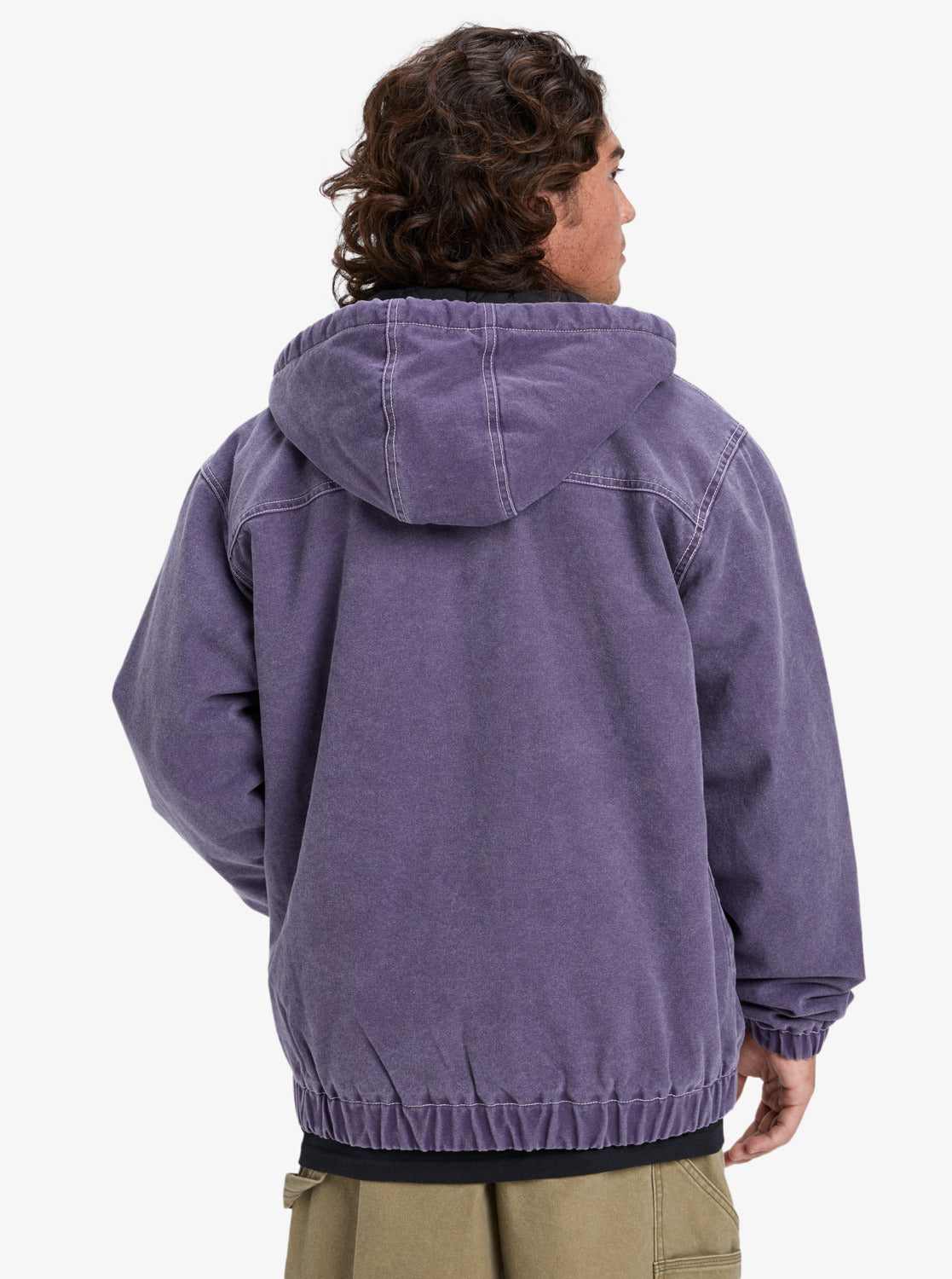 Quiksilver Mens Straight Out Mercury Street Jacket - Purple Velvet