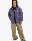 Quiksilver Mens Straight Out Mercury Street Jacket - Purple Velvet