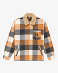 Quiksilver Mens DNA Sherpa Harrington Jacket - Almond