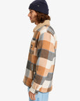 Quiksilver Mens DNA Sherpa Harrington Jacket - Almond