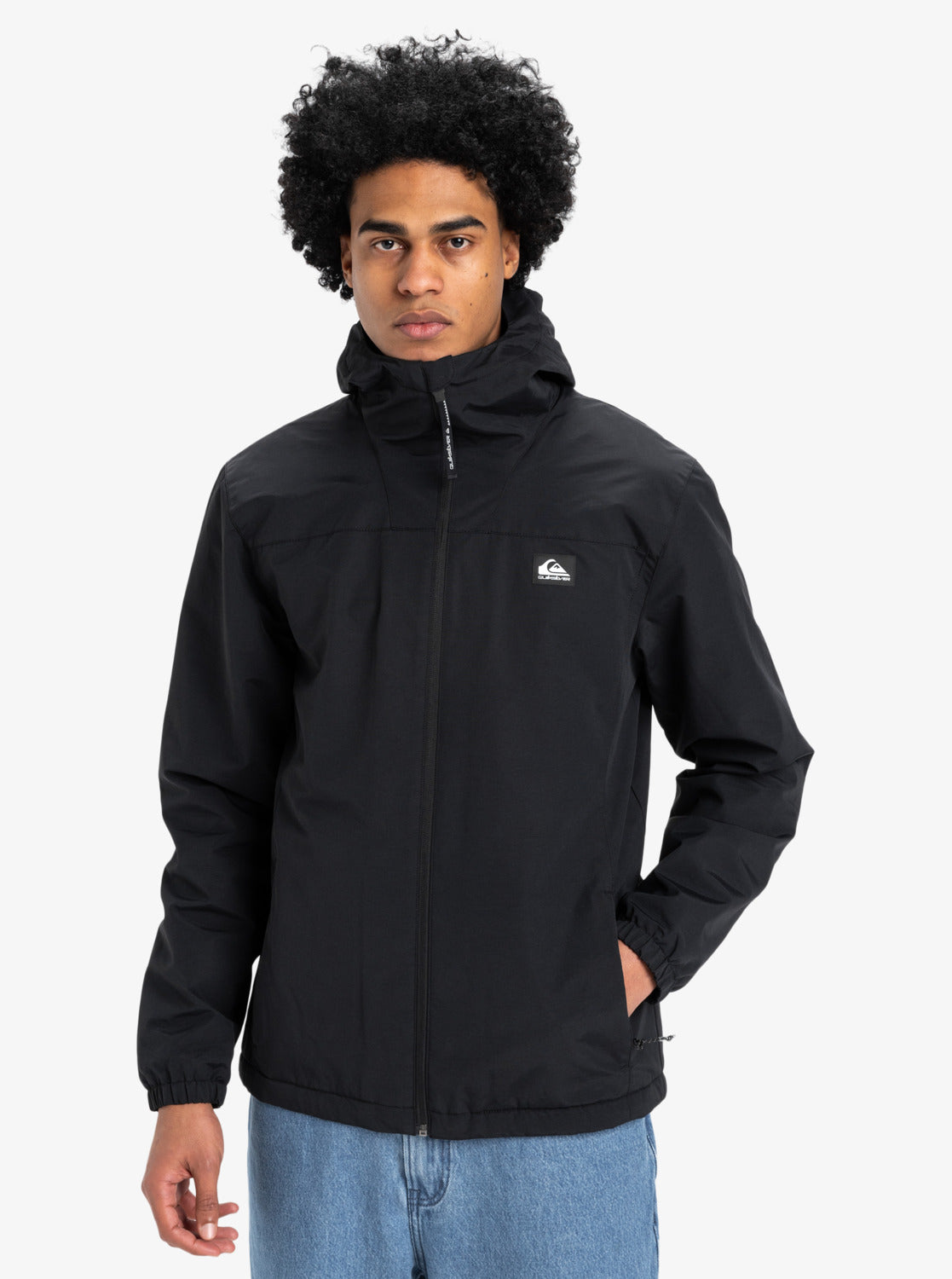 Quiksilver Mens Overcast 3K Warm Waterproof Jacket - Black - ManGo Surfing