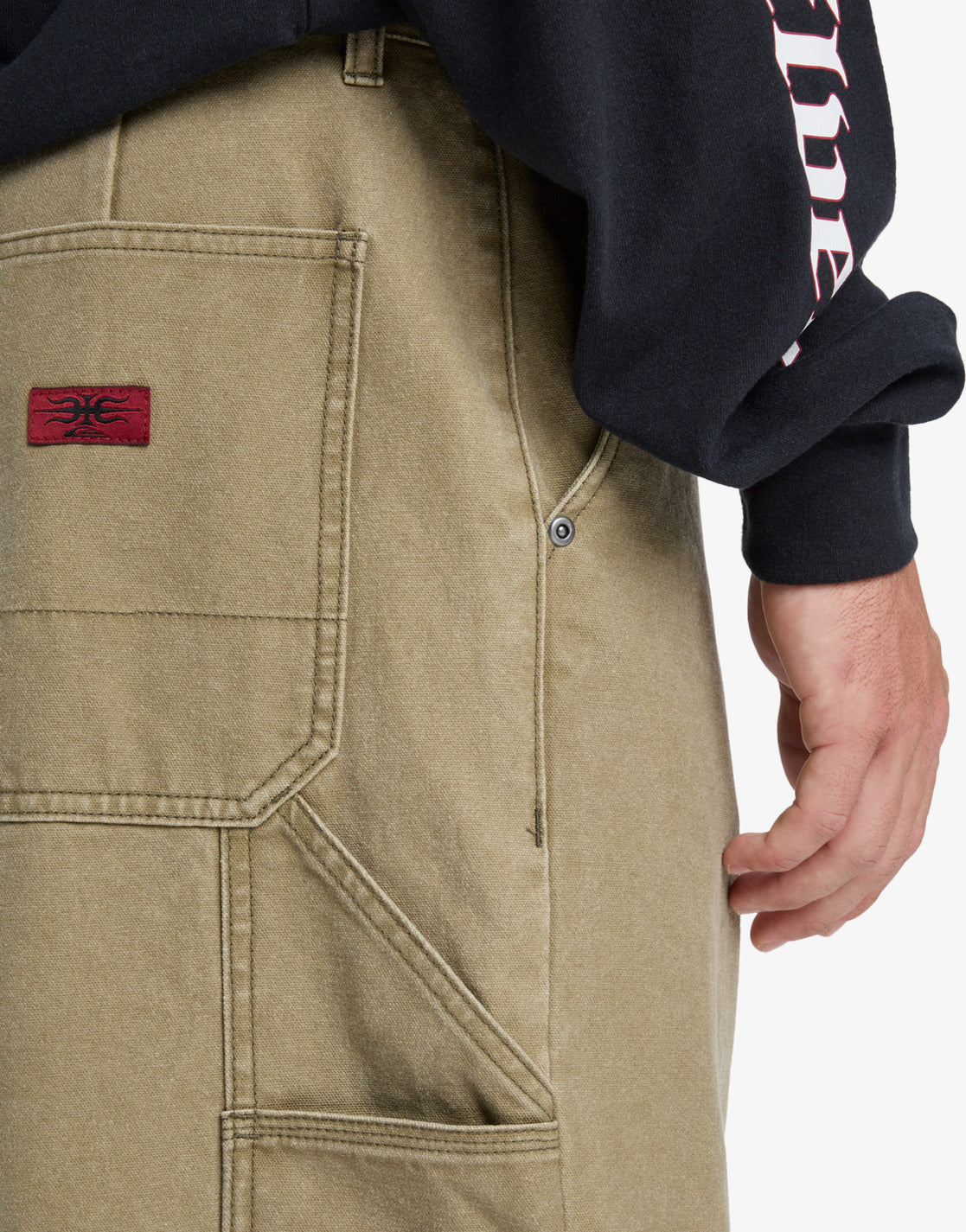 Quiksilver Mens Mercury Straight Out Wide Cargo Pants - Elmwood