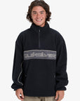 Quiksilver Mens Omni Sherpa Half-Zip Technical Fleece - Black