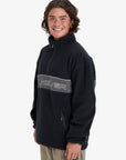Quiksilver Mens Omni Sherpa Half-Zip Technical Fleece - Black