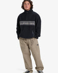 Quiksilver Mens Omni Sherpa Half-Zip Technical Fleece - Black