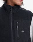 Quiksilver Mens Clean Coast Gilet Fleece - Black - ManGo Surfing