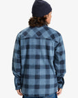 Quiksilver Mens Bering Strait Long Sleeve Check Shirt - China Blue - ManGo Surfing