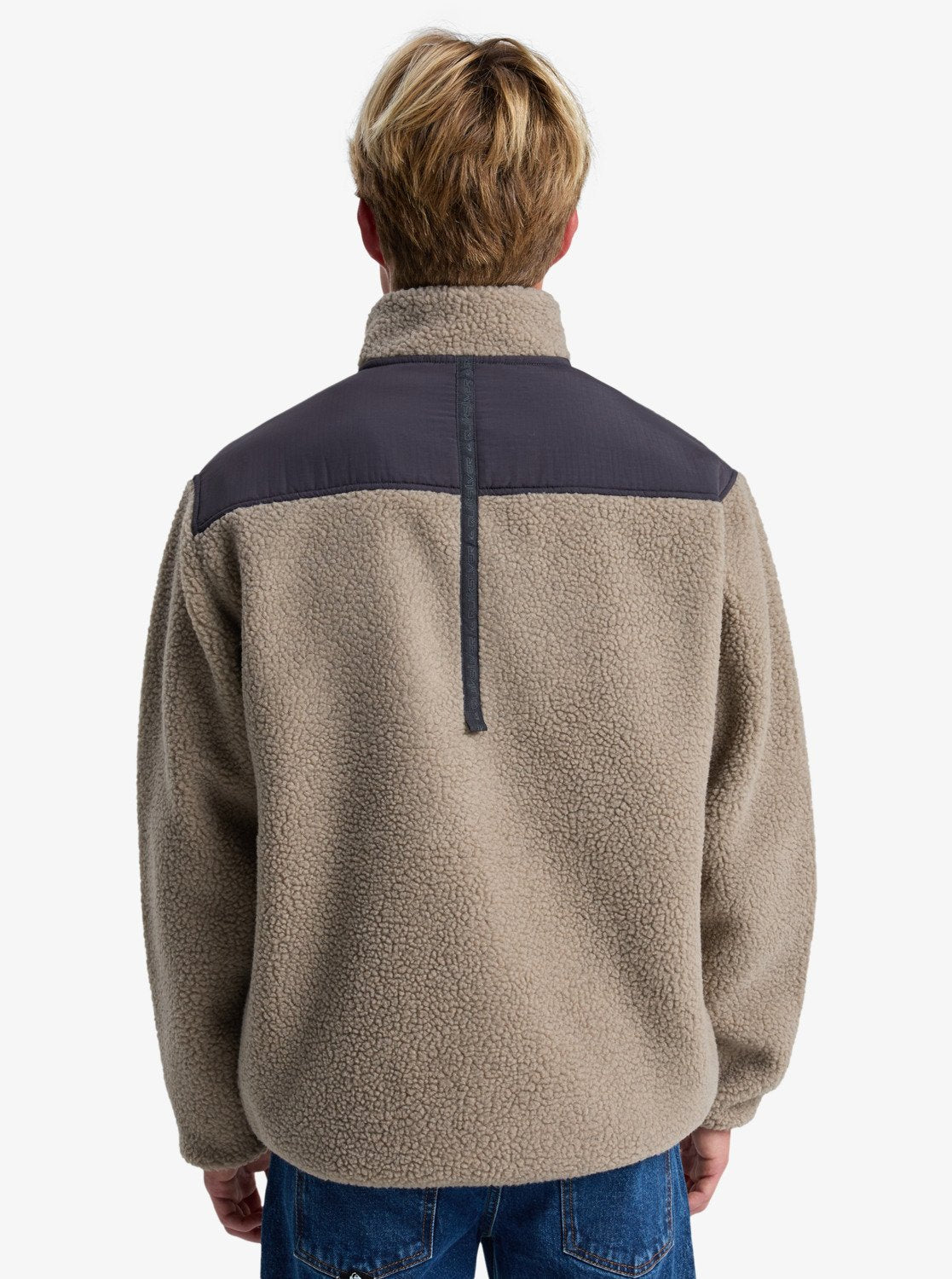 Quiksilver Mens Shallow Water Full Zip Sherpa Jacket - Fallen Rock