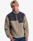 Quiksilver Mens Shallow Water Full Zip Sherpa Jacket - Fallen Rock