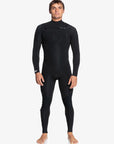 Quiksilver Mens 4/3mm Everyday Sessions Chest Zip Wetsuit - Black