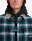 Quiksilver Mens Mercury Desert Shadow Check Long Sleeve Shirt - Orion Blue