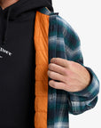 Quiksilver Mens Mercury Desert Shadow Check Long Sleeve Shirt - Orion Blue